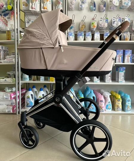 Коляска 2в1 3в1 Cybex Priam 4 Cozy beige