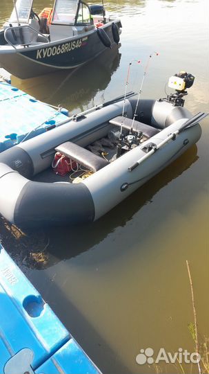 Пвх лодка wavepro с мотором hangkai