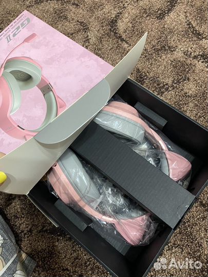 Игровые наушники Edifier G2II (проводные, розовые)