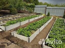 Грядки из плоского шифера экологически чистые