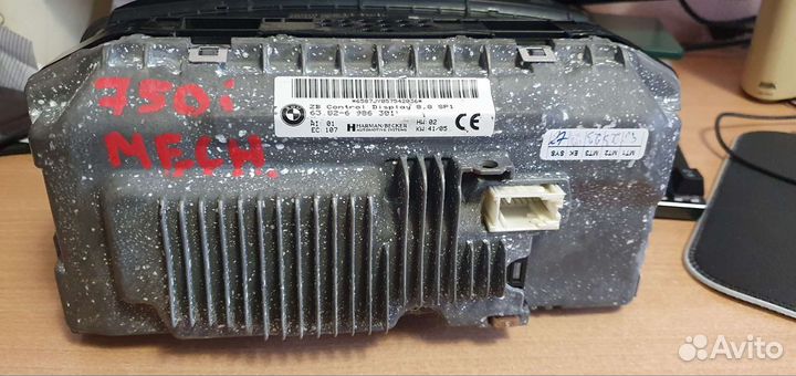 BMW 7 E65 E66 экран, монитор mmi рестайл