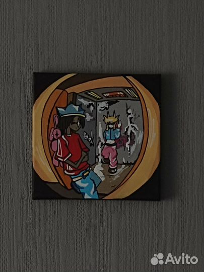 Картина акрилом на холсте