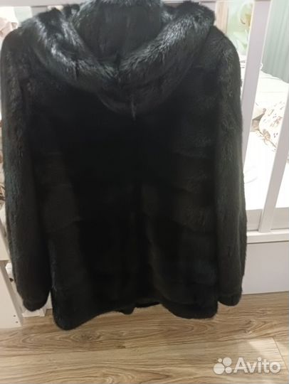 Шуба норковая 48 50 короткая черная