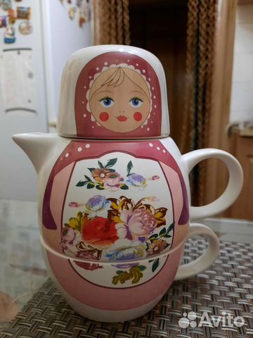 Чайник заварочный с кружкой