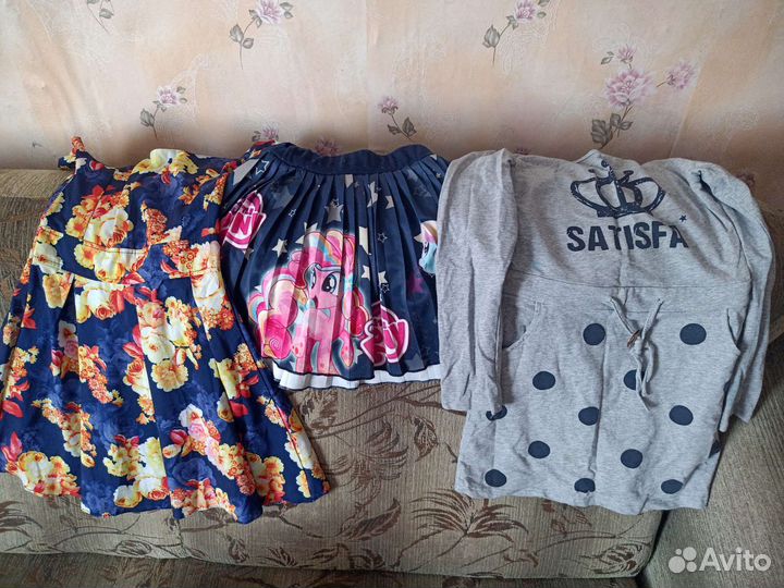 Вещи пакетом на девочку от 5до 8 лет