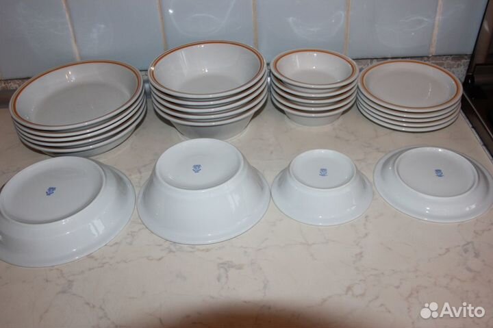 Набор тарелок alfoldi porcelan edenygyar pt hungar