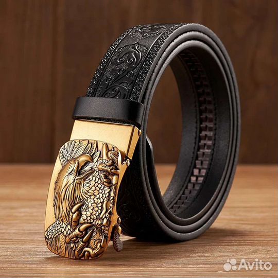 Мужской кожаный ремень
