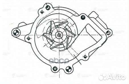 Насос водяной opel/saab/alfa romeo 1.9/2.0/2.2 01