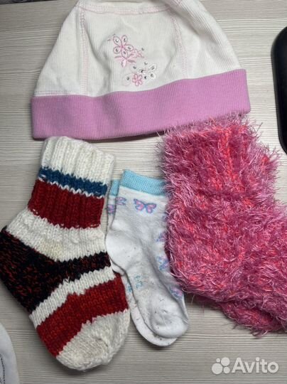 Носки детские теплые и шапочка