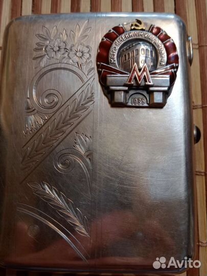 Портсигар серебряный СССР