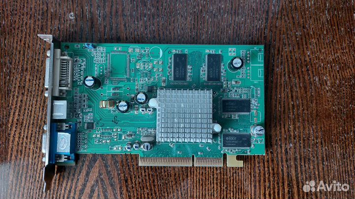 AGP видеокарта Radeon 9550 128Mb DDR V/D/VO