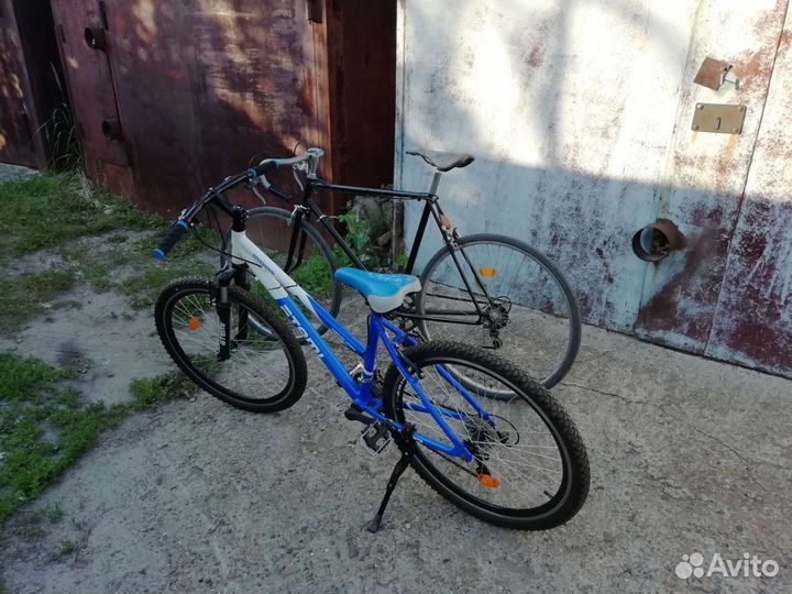 Велосипед Атеми бело-синий б/у, 21 скорость