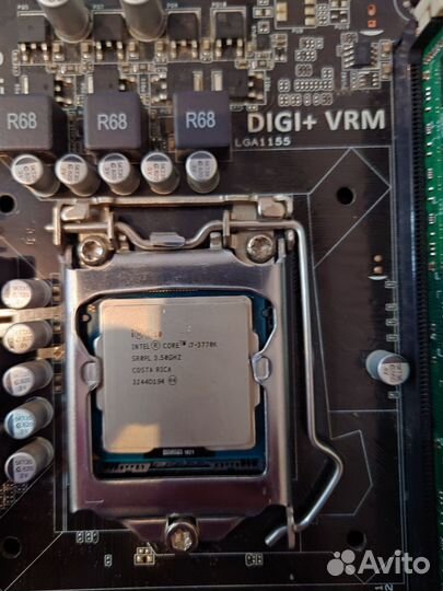 I7-3770k с материнской платой, памятью, кулер