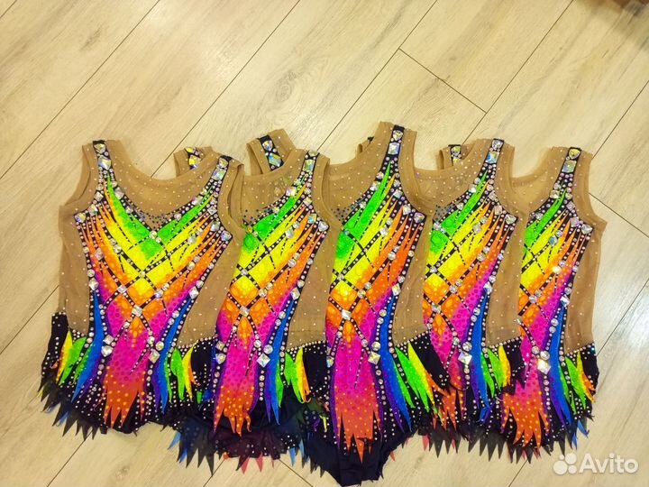 Групповые купальники худ гимнастика 135-150