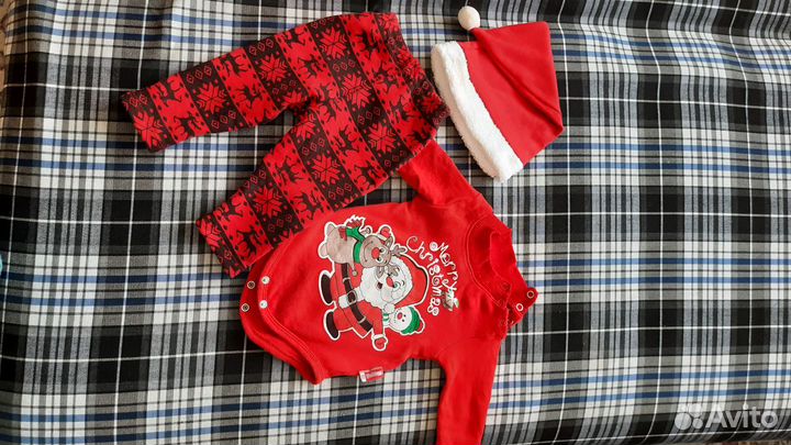 Новогодний костюм санты,68р