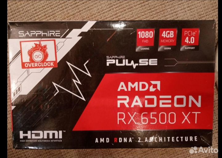 Видеокарта Radeon RX 6500xt