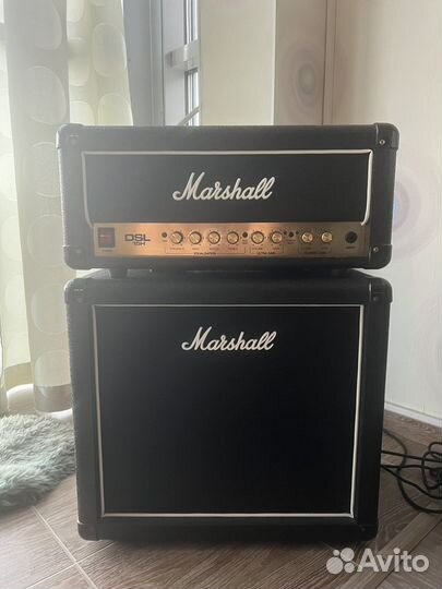 Ламповая голова marshall dsl 15h + кабинет mx112