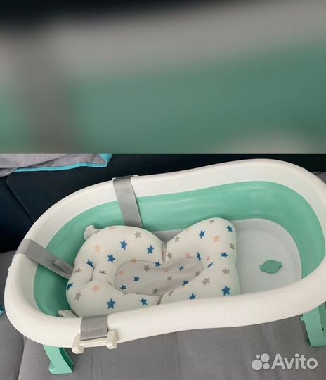 Детская ванночка для купания на подставке