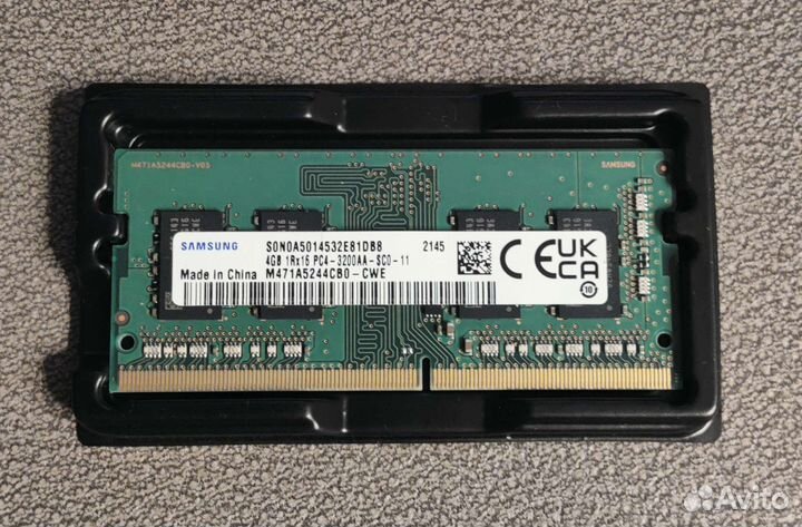 Оперативная память ddr4 4gb samsung