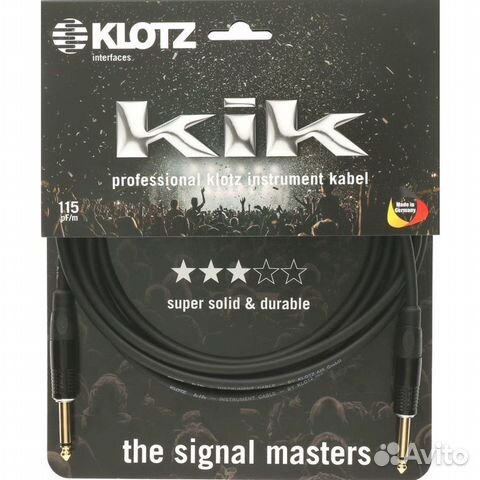 Инструментальный кабель Klotz kikkg9.0ppsw