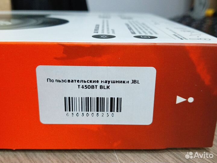 Беспроводная блютус гарнитура JBL T450bt