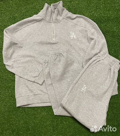 Женский спортивный костюм корея серый лакоста