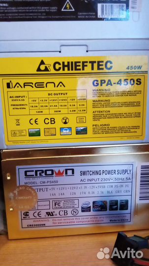 Блоки питания 350-450w бу в хорошем состоянии