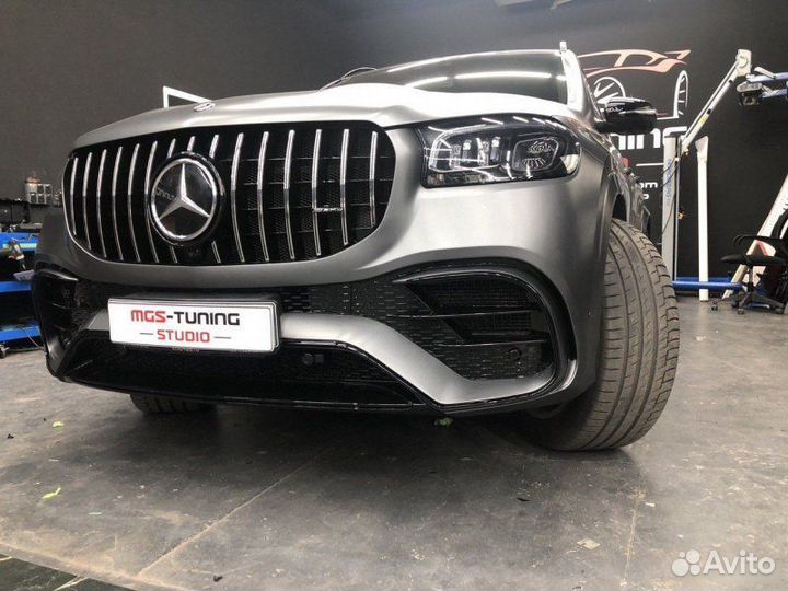 Передний бампер GLS63 AMG Mercedes GLS X167 глс Из