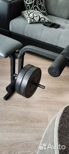 Скамья для жима и штанга
