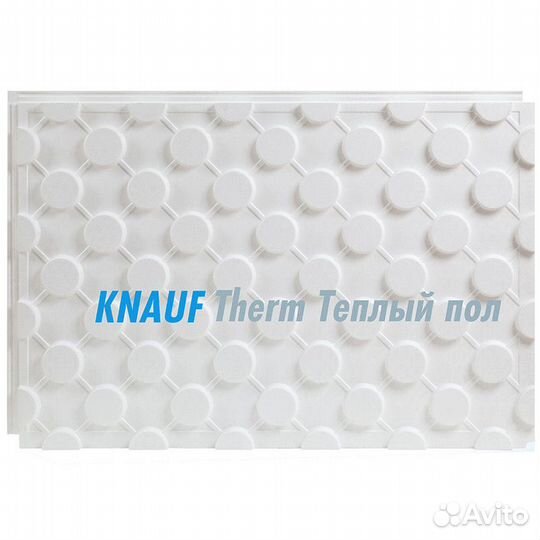 Knauf Therm пенопласт Теплый пол для водяного теплого пола 47 х 600 х 1200 мм, лист