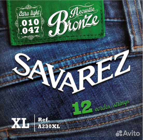 A230XL Комплект струн для 12-струнной акустической