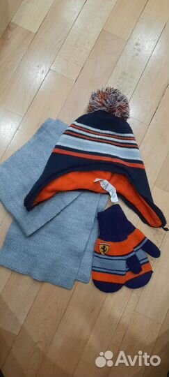 Комплект шапка,шарф,варежки