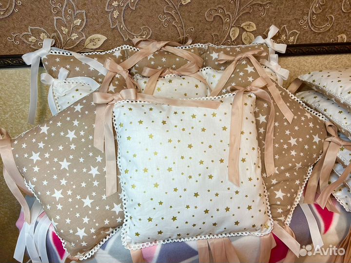 Бортики в детскую кроватку новые