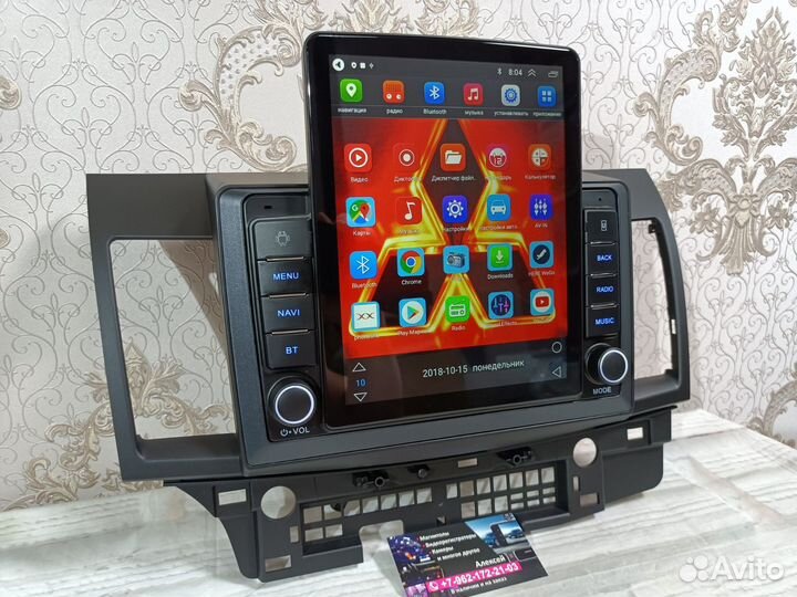 Магнитола Mitsubishi Lancer X android Tesla