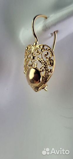 Серьги ажурные Винтаж
