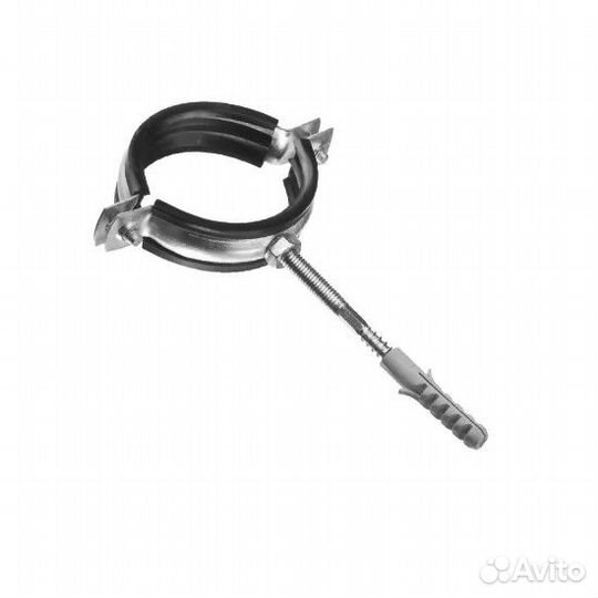 Сантехнический хомут с шурупом и дюбелем 3/4