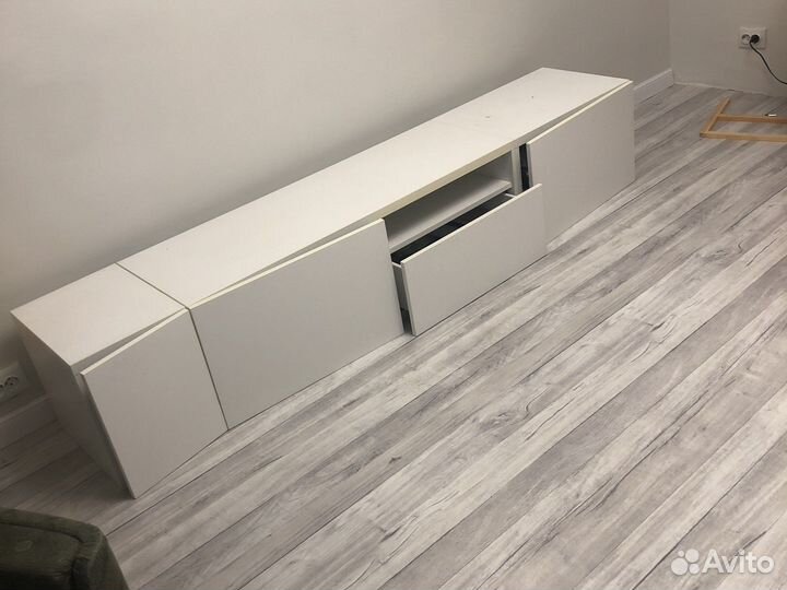 Полка подвесная по тв IKEA белая