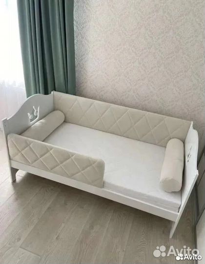 Кровать Софа с рисунком мягкая