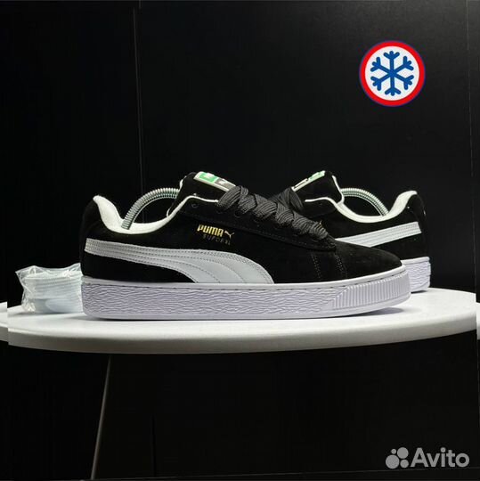 Кроссовки зимние Puma Suede XL green label