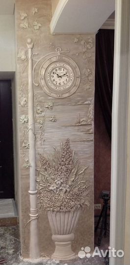 Барельефы, горельефы на стене или гипсокартоне