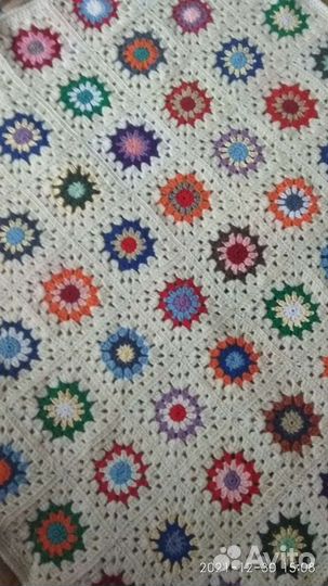 Плед детский вязаный