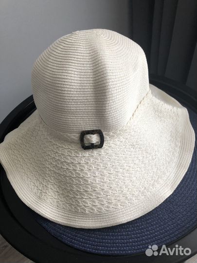 Летняя женская шляпа/ панама молочного цвета новая