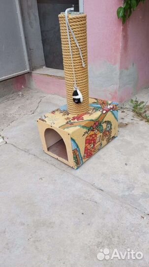 Когтеточка домик для кошки
