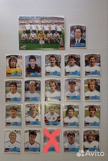 Panini Чемпионат Европы 1988