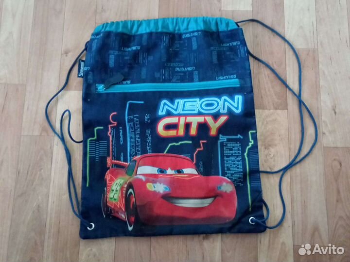 Сумка мешок для обуви плотный с карманом на замке