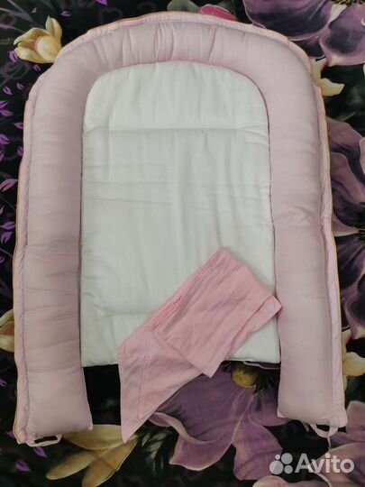 Кокон гнездышко +матрасик для новорожденной