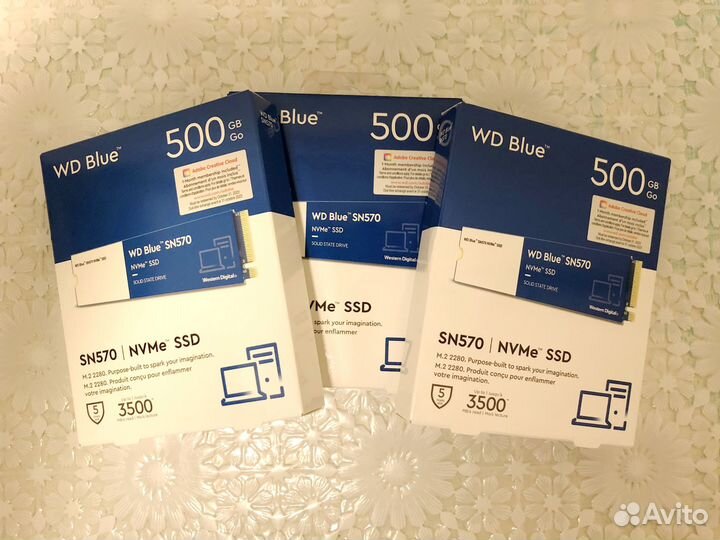 SSD M2 NVMe WD Blue SN570 500Gb новый