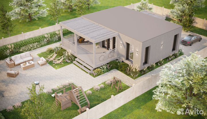 3D визуализация домов, экстерьера, интерьера