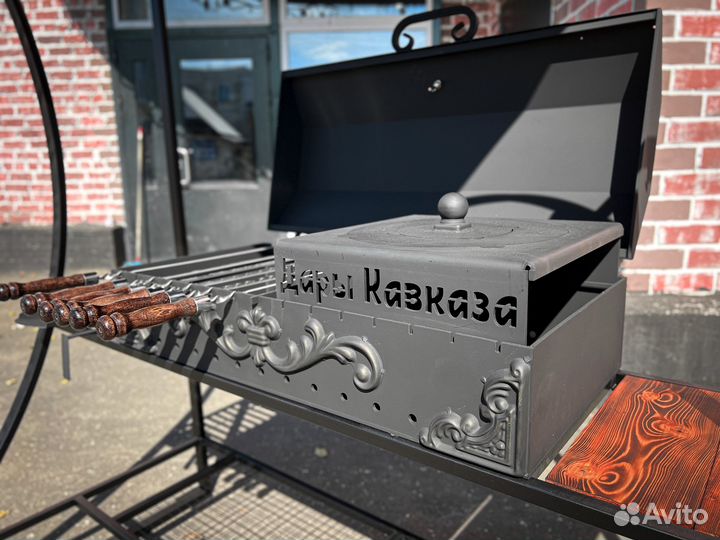 Мангал-Гриль 5 мм «Джигит» с крышей