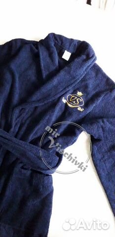 Халат мужской с вышивкой